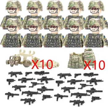 ostatní stavebnice Vojenské stavebnice pro děti s historickými figurkami | lego styl komponenty - WKL-10PCS 7031-2PCS