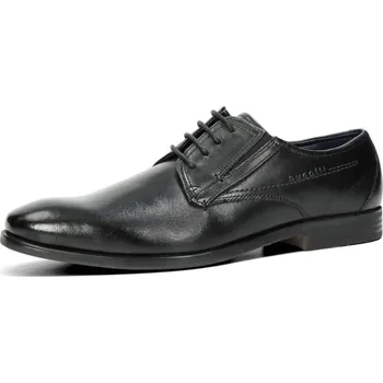 Pánská obuv Bugatti pánské kožené společenské boty - černé