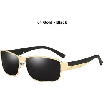 Sluneční brýle Luxusní polarizační sluneční brýle pro muže UV400 - 04 Zlato – černá