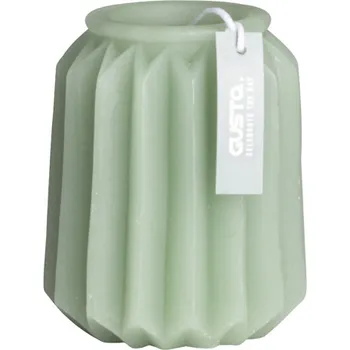 Svíčka GUSTA Svíčka dekorativní 10,5 cm zelená