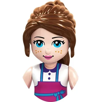 Dřevěná hračka Filmové postavičky a stavební bloky pro děti - F035