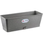 Samozavlažovací plastový truhlík na květiny LIBERTY 50 sv. šedá