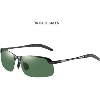 Luxusní polarizační sluneční brýle pro muže UV400 - 04 TMAVĚ ZELENÁ