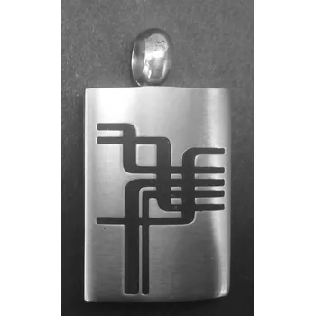 Přívěsek Destička s čárami - ocelový přívěsek