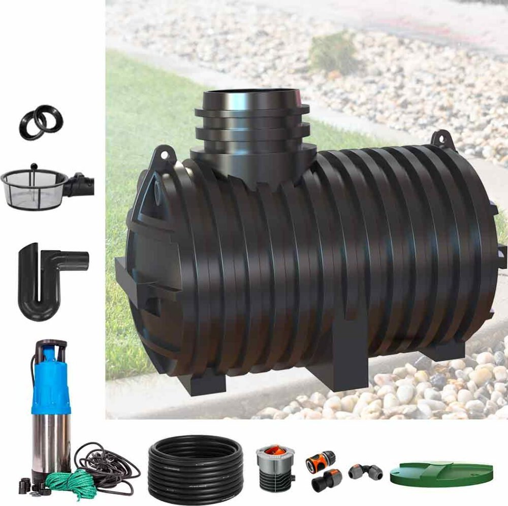 GeraTec Nádrž na dešťovou vodu ECO 3300 L - sestava