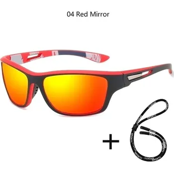 Polarizační sluneční brýle unisex s UV400 ochranou - 04 Červené zrcadlo