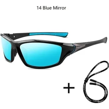 Polarizační sluneční brýle unisex s UV400 ochranou - 14 Modré zrcadlo