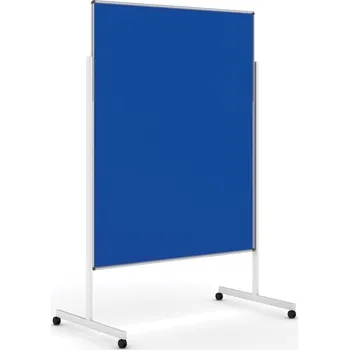 Kancelářský nábytek Informační a moderační tabule na kolečkách, paraván, 1200 x 1500 mm, textilní