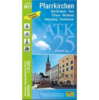 ATK25-M17 Pfarrkirchen (Amtliche Topographische Karte 1:25000) - Landesamt für Digitalisierung, Breitband und Vermessung