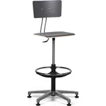 Antares Pracovní židle SALLY, vysoká, kluzáky, tmavě šedá
