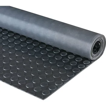 Rohožka Protiskluzová průmyslová podlahovina s penízkovým vzorem, 1,23 x 5 m