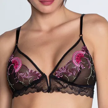 Podprsenka Lise Charmel - Floraison passion podprsenka triangle bez kostic nevyztužená safran rose SB ACH6586