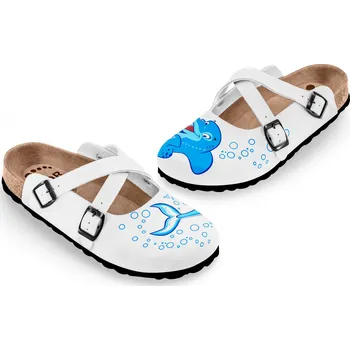 Dámské pantofle FORcare - Dámské pantofle, 101058 potisk - delfín Velikost: 39