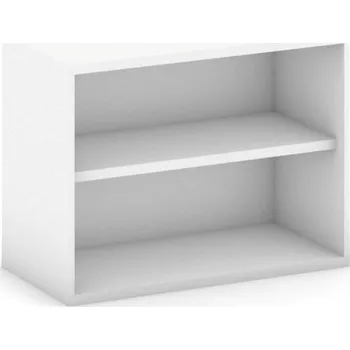 Kancelářská sestava Nástavba otevřená MIRELLI, 800 x 400 x 600 mm, bílá