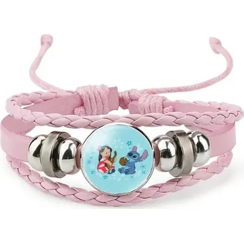 Náramek Dětský pletený náramek s motivem Lilo & Stitch - 13