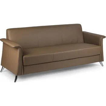 Sedací souprava Kožená sedací souprava FOREST, třímístná, hnědá