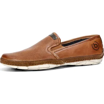 Pánské mokasíny Bugatti pánské kožené mokasíny - koňakové - 325-A7P60-4000-6300