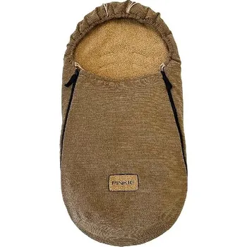 Fusak Pinkie fusak fur teddy brown-slabší podélné otvory