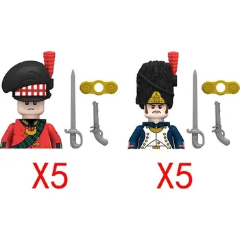 Stavebnice LEGO Stavebnice středověkého hradu s vojenskými figurkami | LEGO sada - N013-5PCS N014-5PCS