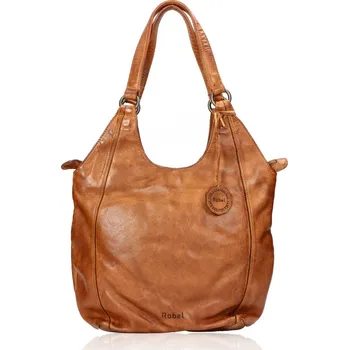 Kabelka Robel dámská kožená kabelka - koňaková
