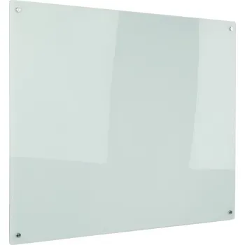 Kancelářský nábytek Skleněná magnetická tabule na zeď, bílá, 600 x 900 mm