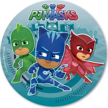 Jedlá dekorace na dort Jedlý papír PJ Masks 20cm - Dekora