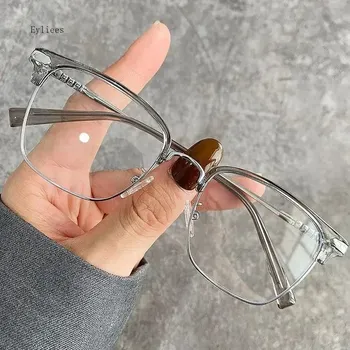 Modní retro dioptrické brýle proti modrému světlu | unisex - -1,0,Šedá Stříbrná