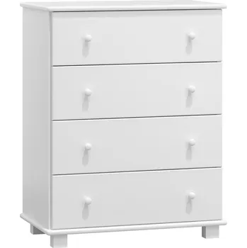 Komoda Komoda NEFTYS 9, hloubka 42 cm, masiv borovice, moření: bílé + vyzvednutí ZDARMA