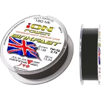 rybářský vlasec AWA-SHIMA Ion Power Sinkfast 150m - 0,203mm 5,4kg