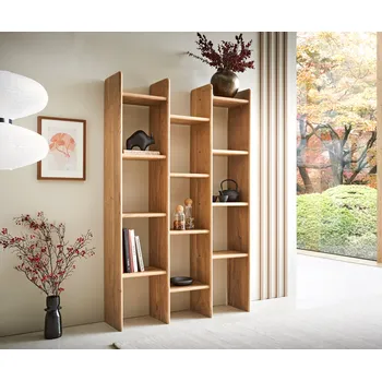 Policová skříň DELIFE Knihovna Tizi 110x175 cm akácie přírodní