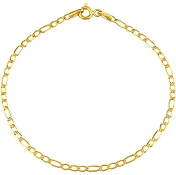 Šperk Zlatý náramek Figaro 2,2 mm - Y