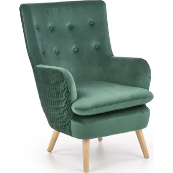 Křeslo Křeslo SAMALUT, tmavě zelená + vyzvednutí ZDARMA