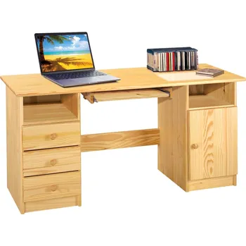 Psací stůl Dřevěný psací stůl TRINITY typ 2, masiv borovice + PROVĚŘENO zákazníky + vyzvednutí ZDARMA