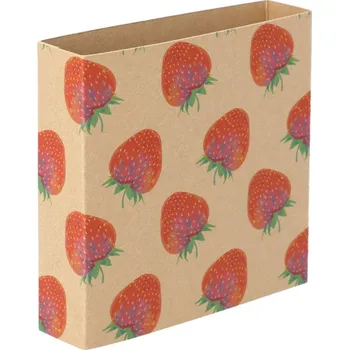 Jednorázové nádobí Reklamní CreaSleeve Kraft 184 papírový kraftový rukáv na zakázku, přírodní