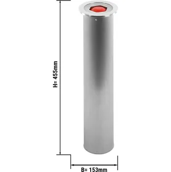 Příslušenství pro přípravu kávy G.Gastro Nerezový zásobník na šálky s pružinou