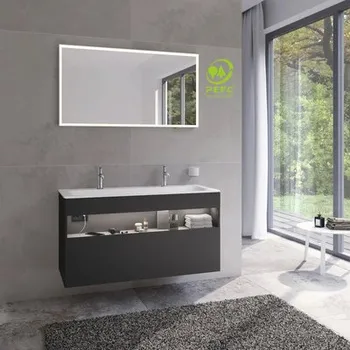 Koupelnový nábytek Koupelnová skříňka pod umyvadlo KEUCO Stageline vulkanit 120 x 62,5 x 49 cm 32882970110