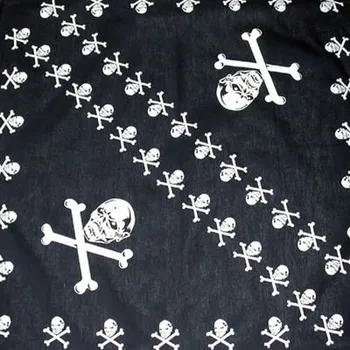 Souprava šperků MODABIKERU Šátek - LEBKY