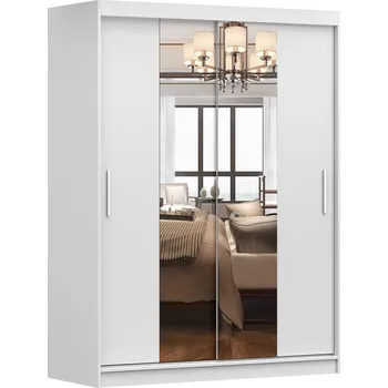 Šatní skříň Šatní skříň OTONA 01 se zrcadlem, bílá +možnost VÝNOSU + vyzvednutí ZDARMA