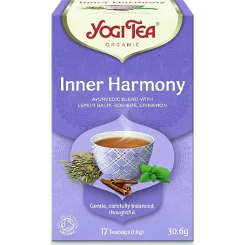 Čaj Yogi Tea Inner Harmony meduňka, květy levandule, skořice 17 x 1,8 g