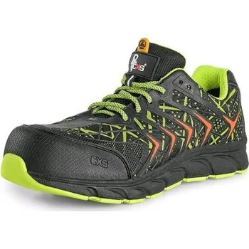 Pracovní obuv Obuv polobotka CXS ISLAND BENSON S1P, černo-zelená