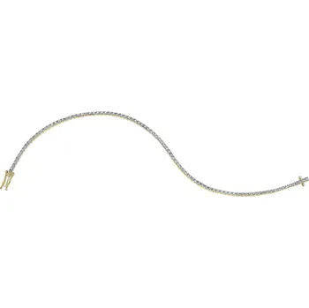 Náramek Zlatý náramek s brilianty - 18 cm - 0,50 ct - ryzost 585 - 160.416