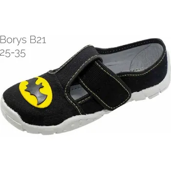 Dětské papuče RAWEKS BORYS B21 s vyndávací koženou stélkou černá 26