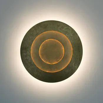 Lampička Holländer LED nástěnné světlo Masaccio Rotondo, zlatá LED celkem 28,3 W - Doprava zdarma