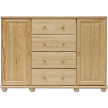 Ložnice Kombinovaná komoda ETIVE, masiv borovice, moření: … + vyzvednutí ZDARMA