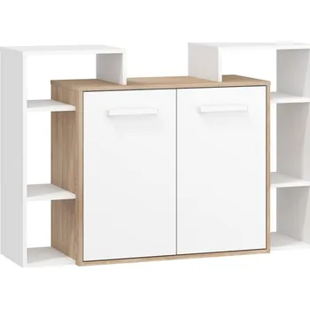 Komoda Komoda DORINDA 2D, dub sonoma/bílá, 5 let záruka + vyzvednutí ZDARMA