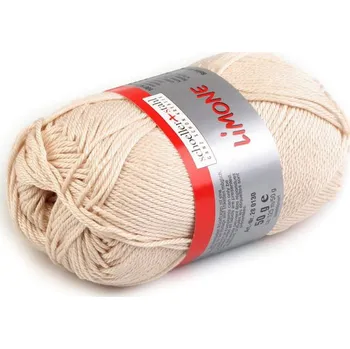 Příze Bavlněná pletací příze Limone 50 g - 22 (0010) ecru