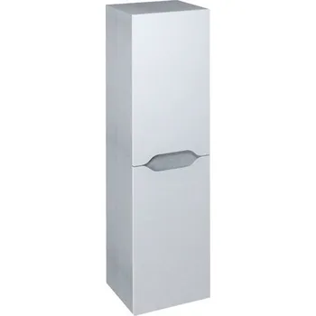 Koupelnový nábytek Sapho Wave - Skříňka 35x140x30 cm, 2 dvířka, bílá/dub stříbrný WA245-3011