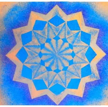 Šablona na pískový obrázek - mandala M66