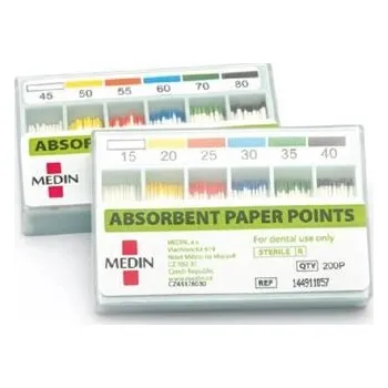 Jednorázové nádobí Čepy papírové absorbční kužel 0,04 020; kalibrované, 100 ks