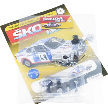 autíčko DeAgostini Škoda 130 RS 1:8 - časopis #6 se stavebnicí Škoda 130 RS 1:8 - časopis #6 se stavebnicí